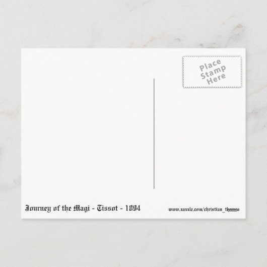 Carte postale vintage de Noël (Dos)