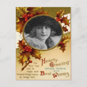 Carte postale vintage de Noël (Devant)