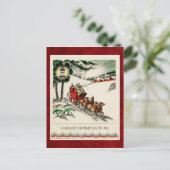 Carte postale vintage de Noël (Debout devant)