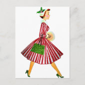 Carte Postale vintage de Noël 1950 (Devant)