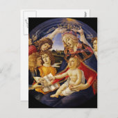 Carte postale vintage de Noël de Madonna (Devant / Derrière)