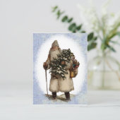 Carte postale vintage de Noël de père (Debout devant)
