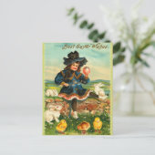 Carte postale vintage de Pâques (Debout devant)