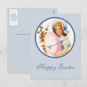 Carte postale vintage de Pâques (Devant / Derrière)