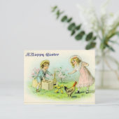 Carte postale vintage de Pâques (Debout devant)