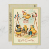 Carte postale vintage de Pâques (Devant / Derrière)