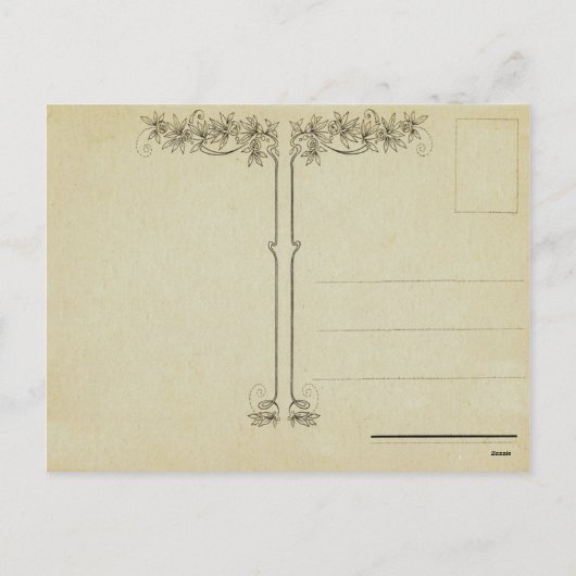 Carte postale vintage de Pâques (Dos)