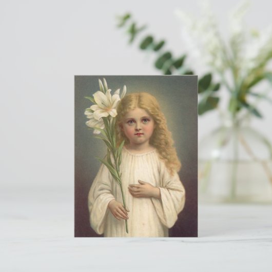 Carte postale vintage de Pâques (Debout devant)