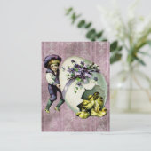 Carte postale vintage de Pâques (Debout devant)