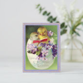 Carte postale vintage de Pâques (Debout devant)