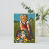 Carte postale vintage de Pâques (Debout devant)