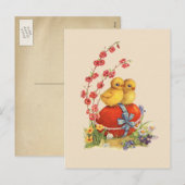 Carte postale vintage de Pâques (Devant / Derrière)