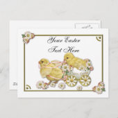 Carte postale vintage de Pâques (Devant / Derrière)