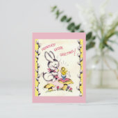 Carte postale vintage de Pâques (Debout devant)