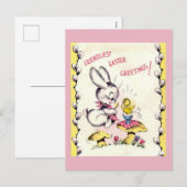 Carte postale vintage de Pâques (Devant / Derrière)