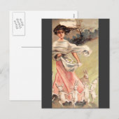 Carte postale vintage de Pâques (Devant / Derrière)