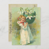 Carte postale vintage de Pâques (Devant / Derrière)