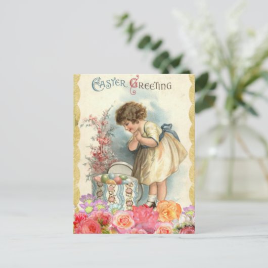  Carte postale Vintage de Pâques (Debout devant)