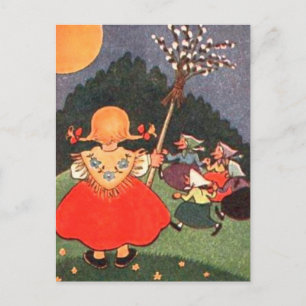 Carte postale vintage de Pâques