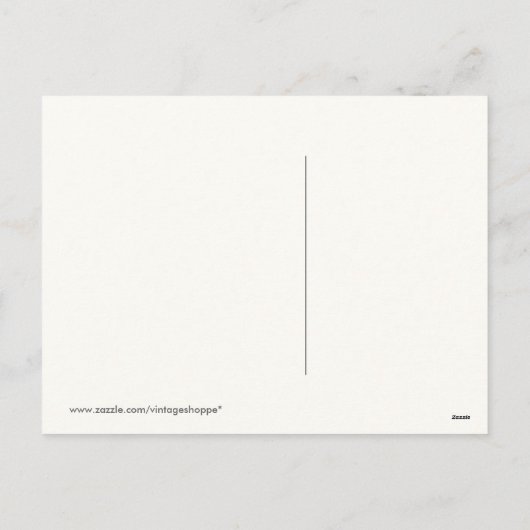 Carte postale vintage de Pâques (Dos)