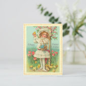 Carte postale vintage de Pâques (Debout devant)
