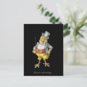 Carte postale Vintage de Pâques Dapper Chick (Debout devant)
