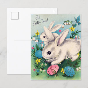 Carte postale vintage de Pâques retro