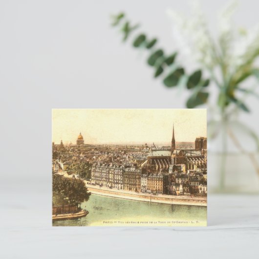 Carte postale vintage de Paris (Debout devant)