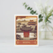 Carte Postale Vintage de Pékin (Debout devant)