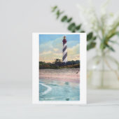 Carte postale vintage de phare d'Anastasia (Debout devant)