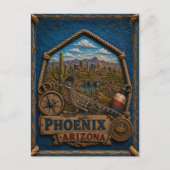 Carte postale vintage de Phoenix Arizona (Devant)
