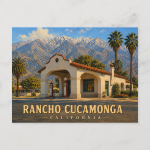 Carte postale vintage de Rancho Cucamonga Californ
