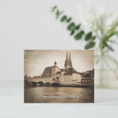 Carte postale vintage de Ratisbonne, Allemagne (Debout devant)