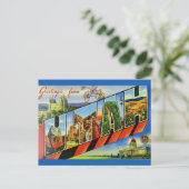 Carte postale vintage de salutation de l'Utah (Debout devant)