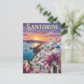 Carte postale vintage de Santorin (Debout devant)