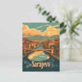 Carte Postale Vintage de Sarajevo (Debout devant)