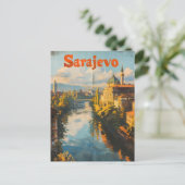 Carte Postale Vintage de Sarajevo (Debout devant)