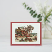Carte postale vintage "de scène de Noël" (Debout devant)