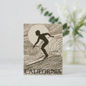 Carte postale vintage de surf (Debout devant)