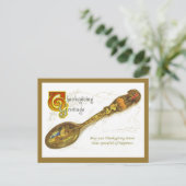 Carte postale vintage de thanksgiving (Debout devant)