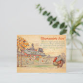 Carte postale Vintage de Thanksgiving Joys (Debout devant)