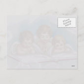 Carte postale vintage de trois anges mignons en pr (Dos)