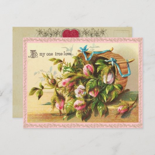 Carte postale vintage de Valentine (Devant / Derrière)