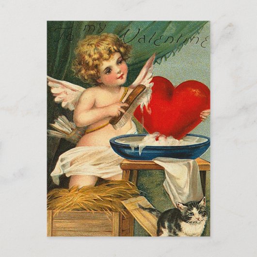 Carte postale vintage de Valentine (Devant)