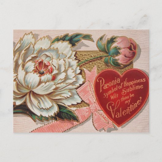 Carte postale vintage de Valentine (Devant)