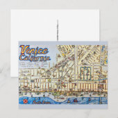 Carte postale vintage de Venice CA (Devant / Derrière)
