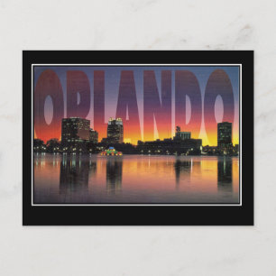 Carte postale vintage de voyage d'Orlando Floride