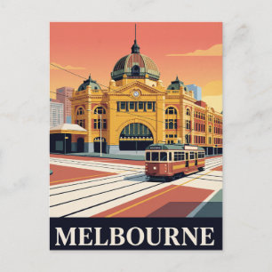 Carte postale vintage de voyage MELBOURNE