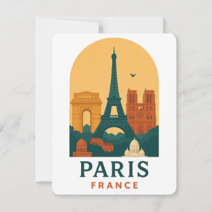 Carte postale vintage de voyage Paris France – Not