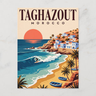 Carte postale vintage de voyage Taghazout Maroc